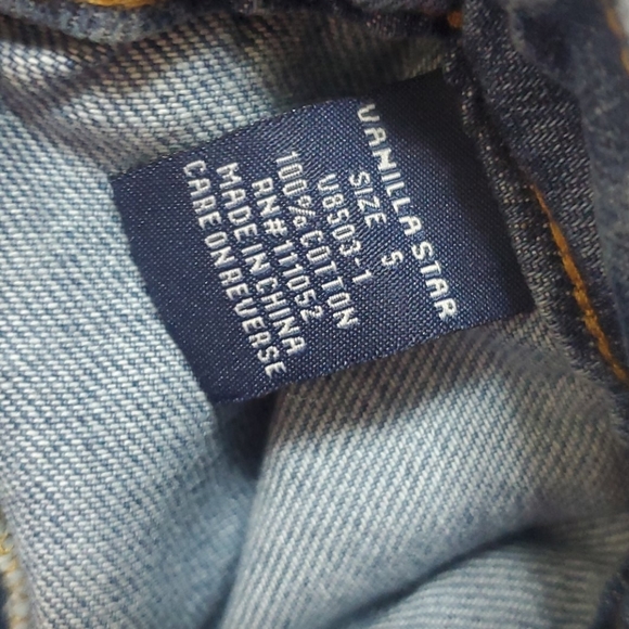 VANILLA STAR DENIM OVERALLS SKIRT SIZE 5 - Picture 7 of 8